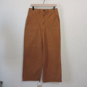 a.n.a. A New Approach Ladies Size 12 Brown Wide Leg High-Rise Pants